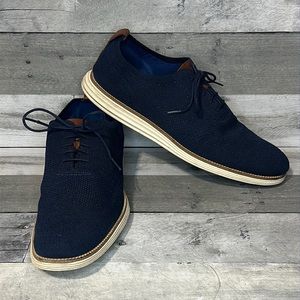 Cole Haan Original Grand OS Wingtip Oxford Navy Size 15M